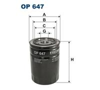 Fits FILTRON OP 647 OIL FILTER