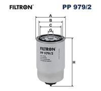 Fits FILTRON PP 979/2 Fuel Filter PP 979/2 Fuel filter fits: HYUNDAI ACCENT IV,
