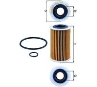 Mahle Original Oil Filter OX 209D - 52 mm Insert with Gasket