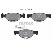 FITS FOR FIAT BRAVA 1.2 16V 80 BRAKE PAD SET, DISC BRAKE 2193002 TEXTAR