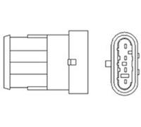 FITS FOR FIAT BRAVA 1.4 OXYGEN SENSOR 466016355130 MAGNETI MARELLI