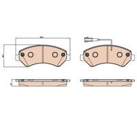 FITS FOR FIAT DUCATO VAN E-DUCATO BRAKE PAD SET, DISC BRAKE GDB2069 TRW