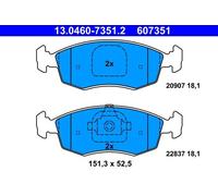 Brake pads 13.0460-7351.2 ATE for FIAT STRADA Pickup