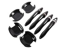Fits for Kia for Optima for K5 TF for MK3 2011-2015 Gloss Black Chrome Car Door Handle Cover Trim Sticker Styling Accessories car Exterior Door Handle(Combination,No Button)(No Button/Combination