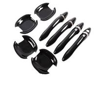 Fits for Kia for Optima for K5 TF for MK3 2011-2015 Gloss Black Chrome Car Door Handle Cover Trim Sticker Styling Accessories car Exterior Door Handle(Combination,No Button)(Two Buttons/Combinati