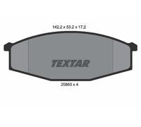 FITS FOR NISSAN PATROL III/1 STATION WA BRAKE PAD SET, DISC BRAKE 2086301 TEXTAR