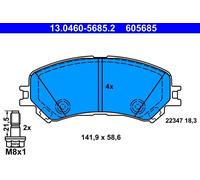 ATE Brake Pad Set 13.0460-5685.2 - Disc brake for Renault Espace V, Talisman, Megane IV, Scenic IV