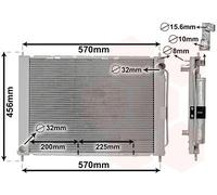 FITS FOR RENAULT TWINGO II 1.2 16V RADIATOR, ENGINE COOLING 4300M499 VAN WEZEL