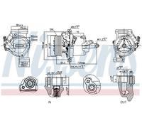 FITS FOR RENAULT TWINGO III 0.9 TCE COMPRESSOR, AIR CONDITIONING 891074 NISSENS