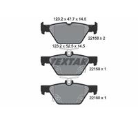 FITS FOR SUBARU CROSSTREK 2.0 E-BOXER H BRAKE PAD SET, DISC BRAKE 2215801 TEXTAR