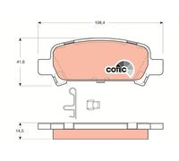 FITS FOR SUBARU FORESTER 2.0 AWD BRAKE PAD SET, DISC BRAKE GDB3223 TRW