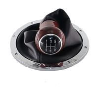 Fits for VW for GOL for Pointer for Saveiro 2004 2005 2006 2007 2008 2009 2010 5 Speed PU Leather Chrome Wooden Grain Car Gear Shift Knob Gear Knob (Color : Walnut)(Walnut)
