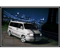 Fits for VW T4 TDI Badgeless Debadged Front Grill Bus Multivan Van Transporter 96-03