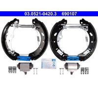 ATE Brake Shoes 03.0521-0420.3 Pre-assembled Rear for Ford Focus III Saloon