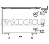 PRASCO FD346C001 Air conditioning condenser