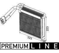 Air conditioning evaporator AE 98 000P MAHLE for FORD C-MAX KUGA I KUGA I VAN