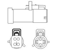 Magneti Marelli Lambda Sensor 466016355169 - Heated Oxygen Sensor for Ford Focus III, C-MAX II