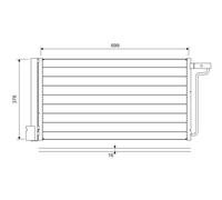 FITS FORD C-MAX II 1.6 TI CONDENSER, AIR CONDITIONING 822727 VALEO