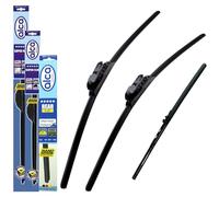 Fits Ford Ecosport 2018-onwards Set of 3 Windscreen Wiper Blades alca Germany Super Flat Front Rear 22"16"11" TL ASF2216TL11ARF