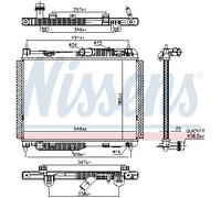 NISSENS 606661 Engine radiator