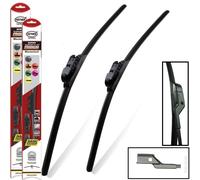 Fits Ford Fiesta 2008-2017 Heyner Super Flat Premium Wipers HSF26"15" Twin Pack
