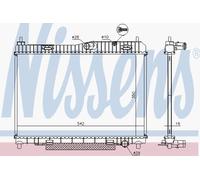 NISSENS Radiator 66859 – Engine Cooling for FORD B-MAX, KA III, KA+ III, FIGO III