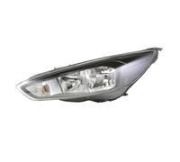 Fits Ford Focus Headlight Black WHalogen DRL (OEMOES) H7H15 LH 2015-2018
