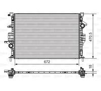 FITS FORD GALAXY II 1.6 ECOBOOST RADIATOR, ENGINE COOLING 735550 VALEO