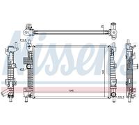 NISSENS 66869 Engine radiator