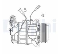 FITS: FORD MONDEO IV SALOON 2.5 COMPRESSOR, AIR CONDITIONING CS20482 DELPHI