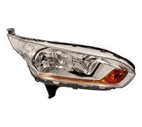 Fits Ford Transit Connect 14-18 Headlight Chrome With Amber Indicator Right Hand