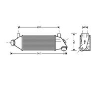 Fits Ford Transit Mk6 Intercooler 2.0Tdi 00-02 Fifa Engine 00-06 2000-2006
