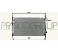 Fits FORD TRANSIT BOX Radiator 2013-2018