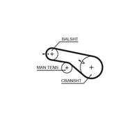 TIMING BELT 5570XS FOR HYUNDAI GRAND/H-1/STAREX/Travel/II SATELLITE/Bus H1 2.0L