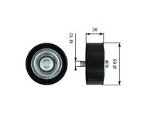 Fits GATES T36621 MULTI-ROVED BELT ROLLER. DB M266 1.5-2.0