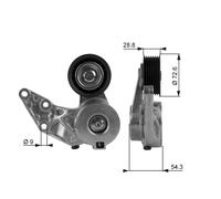 GATES T38208 Tensioner pulley