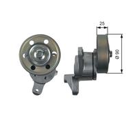 GATES T39154 Belt Tensioner, v-ribbed belt