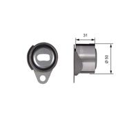 Fits GATES T41157 T41157 POWERGRIP TENSIONER ⭐UK Stock⭐