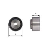 GATES T42005 Timing belt deflection pulley
