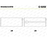GLYCO H1346/5 STD Crankshaft bearing