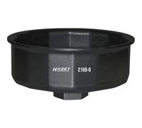 HAZET 2169-6 12.5 mm Square Hollow 16-Point Profile Oil Filter Wrench - Multi-Colour