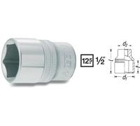 HAZET 900-16 38 mm 6-Point Hexagon Traction Profile Socket - Chrome-Plated/Polished