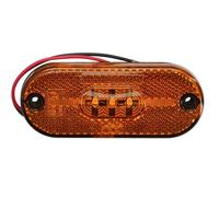 HELLA VALUEFIT 2PS 357 009-001 Side Marker Light - LED - 12V - Screw Connection/mounting - Lens Colour: Yellow - Cable: 150mm - left/right - Quantity: 1