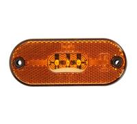 HELLA VALUEFIT 2PS 357 009-101 Side Marker Light - LED - 24V - Screw Connection/mounting - Lens Colour: Yellow - Cable: 150mm - left/right - Quantity: 1