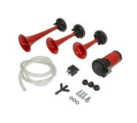 Hella Trumpet Horn 3PD 003 001-671 - 12V, 118 dB, electric-pneumatic triple-tone (780/820/880 Hz)