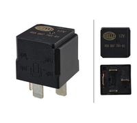 HELLA 4RA 007 791-011 Relay, main current - 12V - 4-pin connector - Wiring Diagramme: S2 - Plug: B - Normally Open Contact - Colour: Black - without holder
