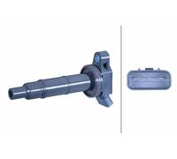 Hella Ignition Coil 5DA 358 000-381 - Flush-Fitting Pencil, 12V, 4-Pin, Fits Toyota RAV4 II