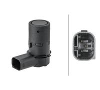 Hella Parking Sensor 6PX 358 141-701, 3-pin Connector, Over-paintable, Fits Volvo