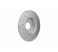 2x Rear Brake Disc Fits Abarth 500 / 595 / 695 Ø 240 mm HELLA 8DD 355 134-891