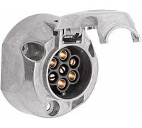 HELLA 8JB 001 941-002 Socket - 7-pin connector - Tin Bronze - Metal Housing - DIN / ISO: 1724 - Quantity: 25